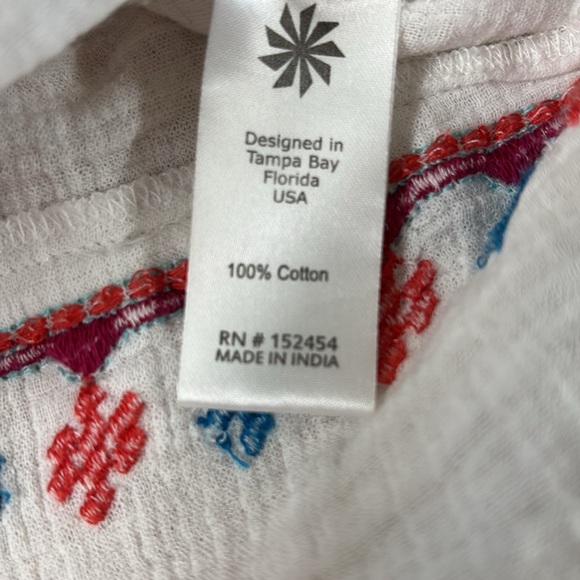 Kyla Seo Button Up Oversized Shirt White/Ivory Boho Chic 100% Cotton Size XS - Picture 13 of 15